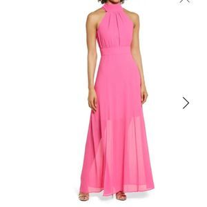 Eliza J Halter Neck Maxi Dress